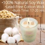 Eco-Friendly Soy Candles with Healing Crystals - Set of 3