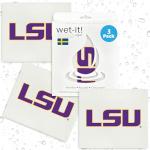 Wet-It! LSU- 3 Pack Swedish Dishcloths- Reusable Kitchen Towels for Dishwashing and Home Cleaning- Eco-Friendly Alternative to Paper Towels and Wipes- Machine Washable and Dryer Safe