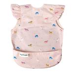 Tiny Twinkle Mess Proof Baby Bib for Girls | Waterproof Toddler Bib for Eating | Baby Apron for Feeding | Machine Washable | Perfect Shower Gift (Unicorn Confetti, 6–24M)