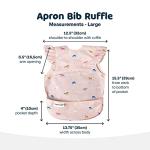 Tiny Twinkle Mess Proof Baby Bib for Girls | Waterproof Toddler Bib for Eating | Baby Apron for Feeding | Machine Washable | Perfect Shower Gift (Unicorn Confetti, 6–24M)