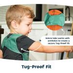 Tiny Twinkle Mess Proof Baby Bibs | 2 Pack Waterproof Toddler Bib for Eating | Baby Apron for Feeding, Machine Washable, Perfect Shower Gift (Rainforest, 6–24M)