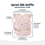 Tiny Twinkle Mess Proof Baby Bib for Girls | Waterproof Toddler Bib for Eating | Baby Apron for Feeding | Machine Washable | Perfect Shower Gift (Unicorn Confetti, 6–24M)