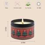 Christmas Candles - Christmas Gifts for Women, Scented Candles Gift Set, Natural Soy Wax Aromatherapy Candle for Home Scented (4Pack)