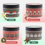 Christmas Candles - Christmas Gifts for Women, Scented Candles Gift Set, Natural Soy Wax Aromatherapy Candle for Home Scented (4Pack)