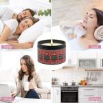 Christmas Candles - Christmas Gifts for Women, Scented Candles Gift Set, Natural Soy Wax Aromatherapy Candle for Home Scented (4Pack)