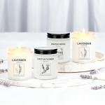 Lavender Scented Candles Gift Set - 4 Pack