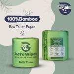 Essentials Bamboo Toilet Paper | Organic Ultra Soft | Extra Thick 3 Ply | Chemical Free Tissue Paper | Non Toxic & PFAS Free | Sustainable Septic Safe | 350 Sheets | 12 Pack by GoTo Wipes