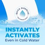 ARM & HAMMER Power Sheets Laundry Detergent, Fragrance Free, No Dyes or Perfumes, Lightweight and Travel-Friendly, 50 Count, Up to 100 Small Loads