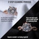 GOLD GT TIME Premium Jewelry Cleaning Cloth – Natural Cotton, Non-Toxic, Travel-Friendly, Individually Wrapped