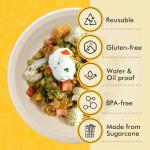 RACETOP Compostable Paper Plates 9 Inch [125 Pack], Disposable Biodegradable Heavy Duty Paper Plates, Made of Natural Sugarcane Fibers, Unbleached Brown, Round