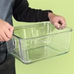 Large Glass Storage Containers with Lids, Extra Large Glass Food Containers for Rotisserie Chicken/Turkey and Potluck, Giant Watermelon Container, XL Big Bowl Freezer Storage Container Airtight 200oz