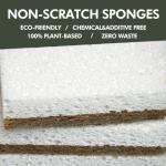 CELOX 6 Pack Coconut Fiber Biodegradable Sponges, Non Scratch Kitchen Cleaning Sponge, Eco-Friendly Dual-Sided Sponge for Dishwashing