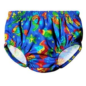 Water Gear Reusable Baby Swim Diaper - Soft and Designed to Keep Your Baby Comfortable - Eco-Friendly - Great to Wear When Learning How to Swim - Blue-Small 13-18 lb