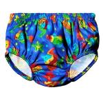 Water Gear Reusable Baby Swim Diaper - Soft and Designed to Keep Your Baby Comfortable - Eco-Friendly - Great to Wear When Learning How to Swim - Blue-Small 13-18 lb