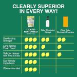 Good Natured Brand | Carpet Deodorizer & Freshener Powder | 31 oz Pet Odor Eliminator for Strong Odor & Pet Urine | Fresh Natural Lemon & Eucalyptus Scent | Safe for Homes with Pets