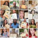 Raj Eco Compostable Palm Leaf Plates Like Bamboo Plates Disposable - 10 Inch Square 50 Party Plate, Natural Wooden, Eco-Friendly, Fancy Biodegradable & Disposable Wedding Picnic Plate