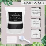 Candle Sand with Wicks, Pearled Candle Wax for DIY Candles Making, 18Oz Refillable Beaded Wax Non-Toxic Natural Sand Beaded Waxs Customized Pearled Candles Making for Home Decoration Wedding Party