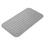 AmazerBath Bath Tub Mat, Medium Size 27.6 x 15 Inches Non-Slip Shower Mats with Suction Cups and Drain Holes, Bathtub Mats Bathroom Mats Machine Washable (Gray)