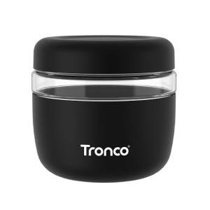 Tronco 24 oz Glass Lunch Bowl Container with Lid, Glass Food Containers, Leak & Spill Proof, Soup & Stew Food Storage Salad, Yogurt, Meal Prep, Airtight, Reusable, Dishwasher Safe, BPA-Free, Set of 1