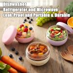 Tronco 24 oz Glass Lunch Bowl Container with Lid, Glass Food Containers, Leak & Spill Proof, Soup & Stew Food Storage Salad, Yogurt, Meal Prep, Airtight, Reusable, Dishwasher Safe, BPA-Free, Set of 1