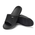 Hasina Women's Shower Sandals Bathroom Slippers Non-Slip Indoor Home House Beach Shoes(9 M US Black