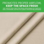 FABRIC SHOWER CURTAIN LINER - Standard Stall Size - A Stylish Quality Bathroom Drape - Earth Friendly, Non-Toxic + Odor-Free Cotton Liner - Light-Weight Washable Natural Shower Curtain - 36x74 NC