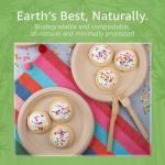 Jenvita Paper Bamboo Plates Disposable (50-Pack, 9-inch) | Sturdy & Microwave Safe | Compostable Paper Plates Disposable Heavy Duty | PFAS Free, Biodegradable | FSC Certified Alternative to Plastic