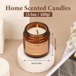 12 Pack Candles for Home Scented,Scented Candles Gift Set for Women &Men,Natural SoyCandles(Amber Jar),Aromatherapy Candle Set for Birthday Valentine Anniversary Mother's Day Christmas