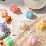 6-in-1 Mini Soy Wax Candles Gift Set – Eco-Friendly Aromatherapy, Lavender/Peach/Sea Salt Scents, Bubble Shaped Decorative Candlestick，Premium Scented Candles for Relaxation/Meditation for Home