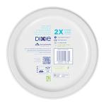 Eco-Friendly Disposable Paper Plates, 90 Count