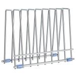 Reusable Storage Bags Rack, Drying Rack for Storage Bags, Stainless Stand for Reusable Freezer Containers & Vacuum Sealer Bags , File Organizer Desktop Storage, Kitchen Storage & Organization (Silver)