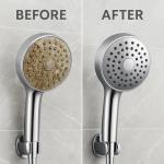 NoScale Pro Shower Head Cleaner & Descaling Kit – Removes Calcium, Limescale & Hard Water Deposits – Eco-Friendly Vinegar & Citric Acid Formula with Tools