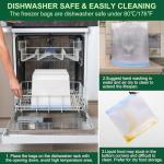 SPLF 6 Pack Stand-Up Reusable Gallon Freezer Bags Dishwasher Safe, Extra Thick 1 Gallon Leakproof Food Storage Bags, BPA and Silicone Free Freezer Bags for Meal Prep, Bread, Veggies, Home Organization