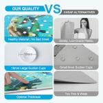 XIYUNTE Baby Bath Mat for Tub Non Slip Kids Bath Mat - 40''x16'' Extra Long Cartoon Bathtub Mat Non Slip Kids Shower Mat Eco-Friendly Toddler Bath Mats with Suction Cups, Machine Washable