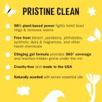 Molly's Suds Toilet Bowl Cleaner (Non-Bleach) | 98% Plant-Based Gel Formula Freshens, Removes Stains and Deodorizes | Lemon Scent - 23 Fl Oz (Pack of 3)