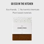 Public Goods Scrubber Sponge | Cleaning & Scrubbing Sponges for Dishes & Kitchen Sink | Natural, Plant-Based Sponges | Pack of 4