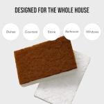 Public Goods Scrubber Sponge | Cleaning & Scrubbing Sponges for Dishes & Kitchen Sink | Natural, Plant-Based Sponges | Pack of 4