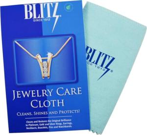 Blitz Jewelry Care Cloth Pre-Treated for polishing Gold Silver and Platinum Jewelry. Non Toxic and Environmentally Friendly - 2-Pack