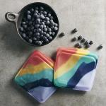 Stasher Premium Silicone Reusable Food Storage Sandwich Bag, Rainbow Splash, Microwave, Sous Vide, Dishwasher, Oven and Freezer Safe, BPA Free, Leak-free, Eco-friendly, 28 Oz