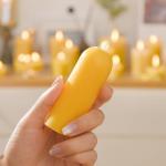 AGLARY Small Pillar Candles 4-Pack - 10-Hour Long Burning 100% Natural Beeswax Candles, Perfect for Everyday Use, Home & Travel, Power Outages，Classic Pillar Style (3.5"x1.3")