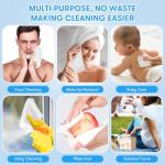 Beauntangly Disposable Face Towel, XL Facial Towelettes Soft Thick Absorbent, Lint-Free Biodegradable Makeup Remover Dry Wipes for Skin Care Washing Drying Nursing Camping Travel Essentials, 25 Ct
