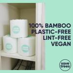 Eco-Friendly Bamboo Toilet Paper - 12 Rolls