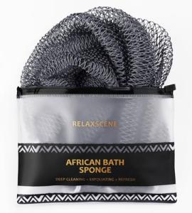 African Net Sponge Authentic - Exfoliating Back Scrub Bath Sponge with Knots - Afro Scrub Body Scrubber Exfoliator Washcloth - African Body Care Daily Use Shower Essentials