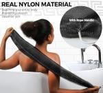 African Net Sponge Authentic - Exfoliating Back Scrub Bath Sponge with Knots - Afro Scrub Body Scrubber Exfoliator Washcloth - African Body Care Daily Use Shower Essentials