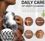 African Net Sponge Authentic - Exfoliating Back Scrub Bath Sponge with Knots - Afro Scrub Body Scrubber Exfoliator Washcloth - African Body Care Daily Use Shower Essentials