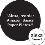 Amazon Basics Everyday Paper Plates, 8.62 Inch, Disposable, 300 Count