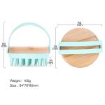Bamboo Silicone Scalp Brush for Hair Washing – Gentle Shampoo Massager with Soft Bristles for Dandruff & Oil Care, Eco-Friendly Head Scrubber Comb for Deep Clean & Relaxing Shower (Green)