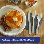 Hefty ECOSAVE Compostable Assorted Cutlery Set, Utensils for BBQs, Tailgates, Camping, Parties, and More, Includes 8 Forks, 8 Spoons, and 8 Knives, Compostable, Sustainable Design, 24 Count