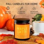 Fall Candles Set | 4 Pack Candles for Home Scented Natural Soy Wax, Autumn Gifts Set for Women Men, Fall Fragrance of Hellofall, Spice Pumpkin, Apple Cider, Hot Cocoa