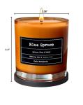 100% Soy, Highly Scented, Hand Poured Soy Candle (Blue Spruce)
